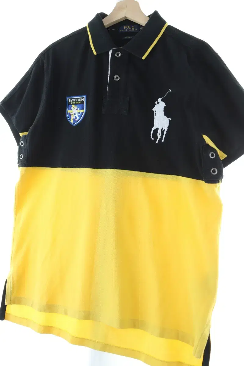 (L-XL) Polo Ralph Lauren Short-Sleeved kara T-shirt Rugby Sweden-CF3D