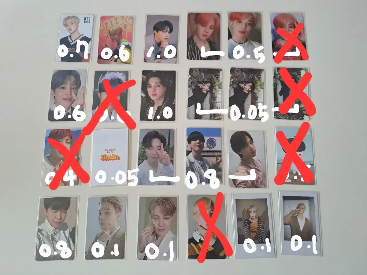 BTS jimin photocard Sells photo cards wts 