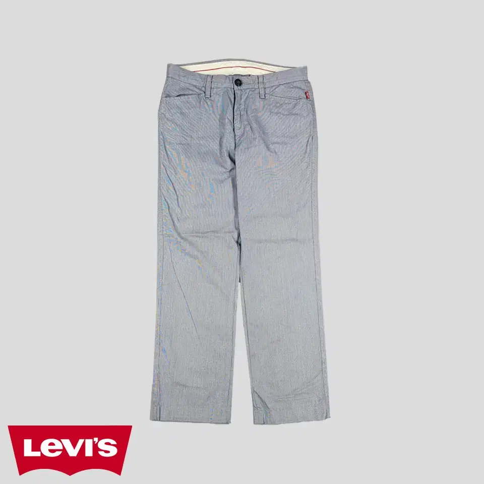 Levi's JP 00s bloo White Patterned Red Tab Slim Straight Fit Cotton Pants