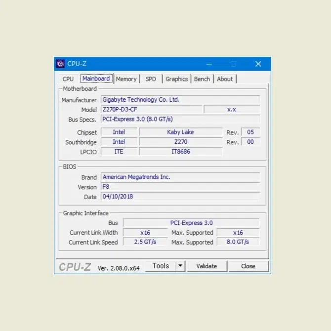 Gigabyte GA-Z270P-D3 메인보드 (재고 1개)