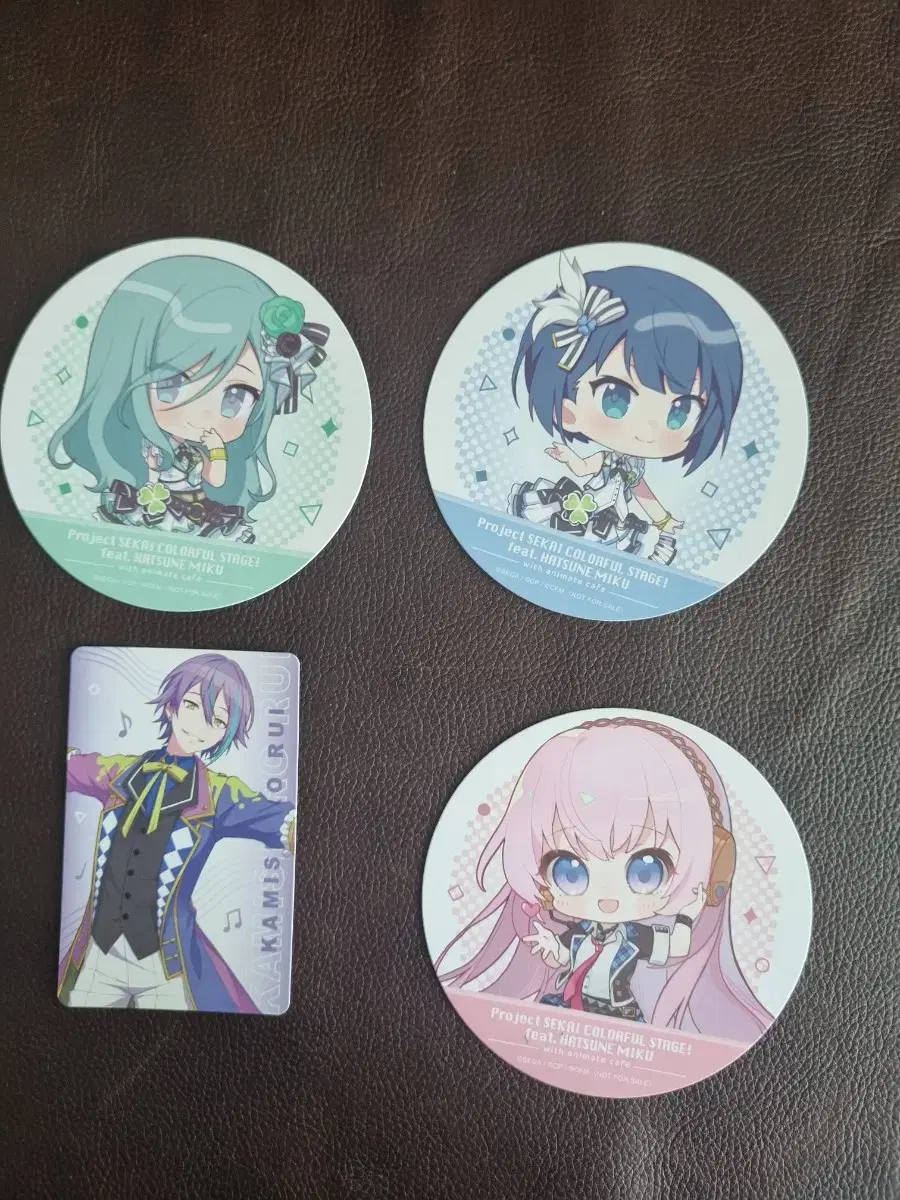 Project SEKAI Psekka Rui Photo Card Shizuku Haruka Lukka Coaster