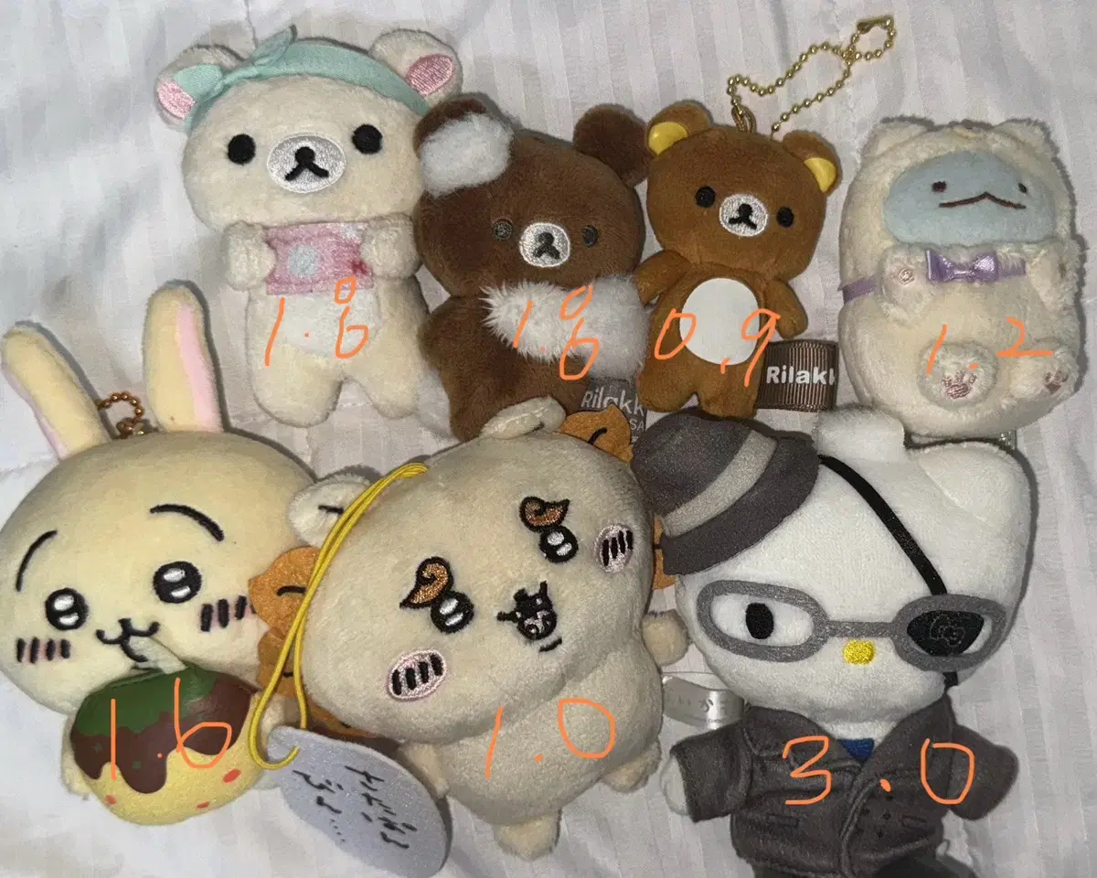 jin jin jin hello kitty rilakkuma kokuma korilakkuma tokage usagi shisa doll nui