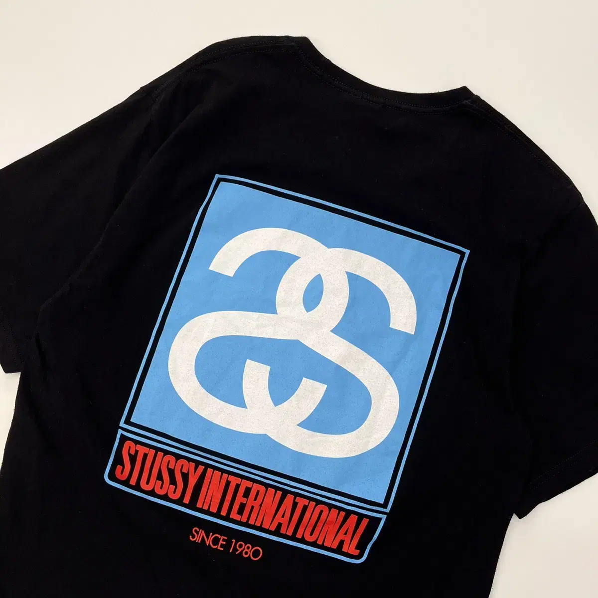 Stussy 스투시 인터네셔널 링크 박스 반팔 티셔츠