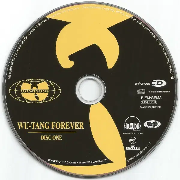 Wu-Tang Clan - Wu-Tang (2CD) 유럽반 97 민트급