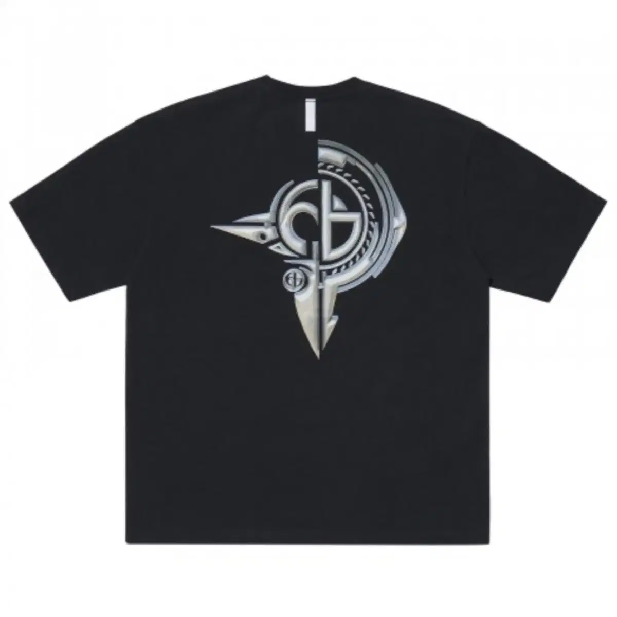 노매뉴얼 반팔 L (CHROME SYMBOL T-SHIRT- BLACK)