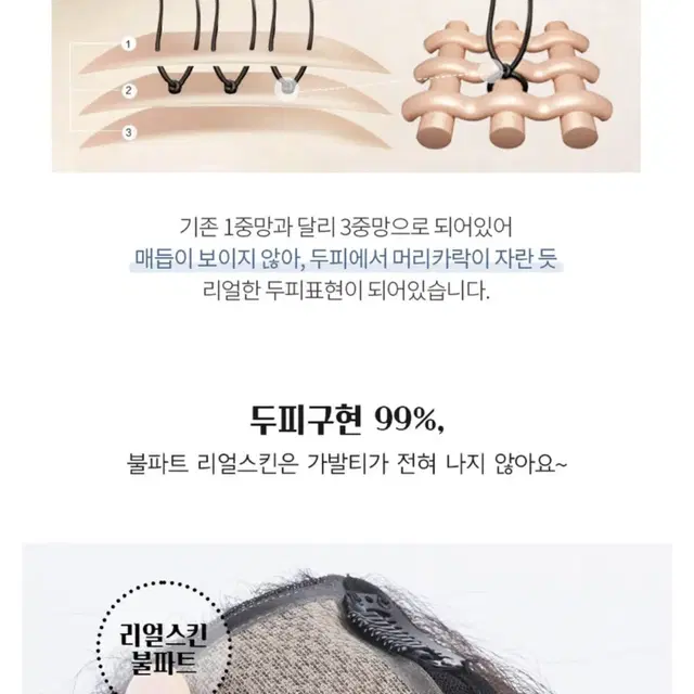 인모100% 정수리 부분가발 숱,길이ok 검정,갈색