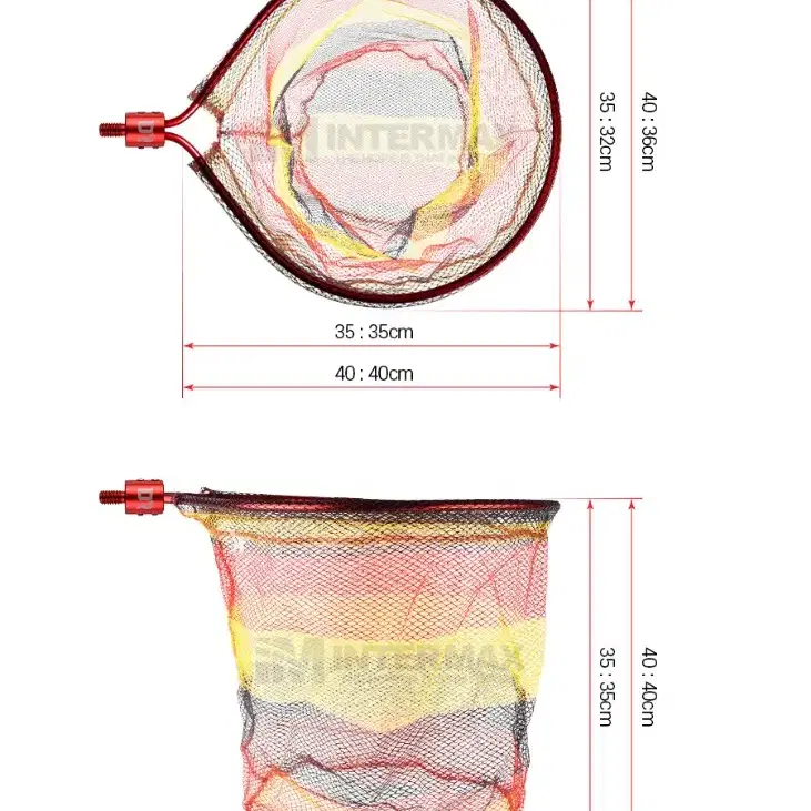 알미늄 통프레임 실리콘 코팅 뜰채망 세트 낚시 새상품