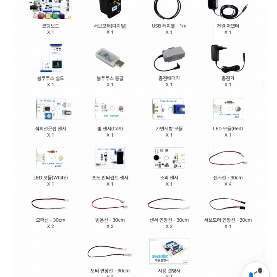 과학상자 코딩팩 3단계입니다