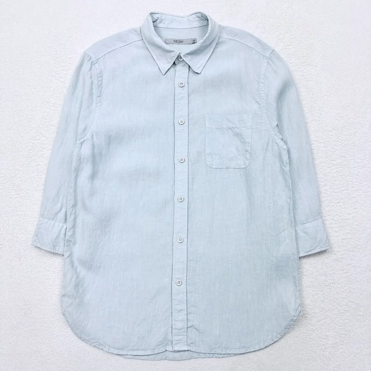 [100] Series linen 7-part shirt