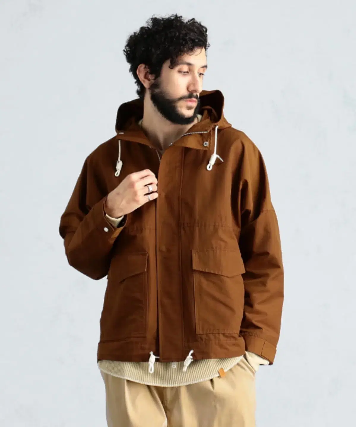 beams light mountain parka windbreaker