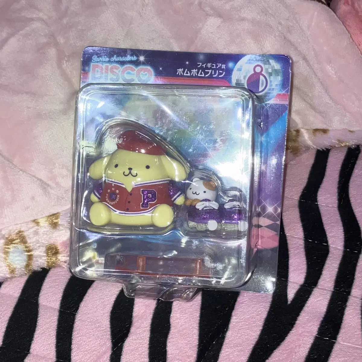 Unsealed) Pompompurin Disco Koozie Figure