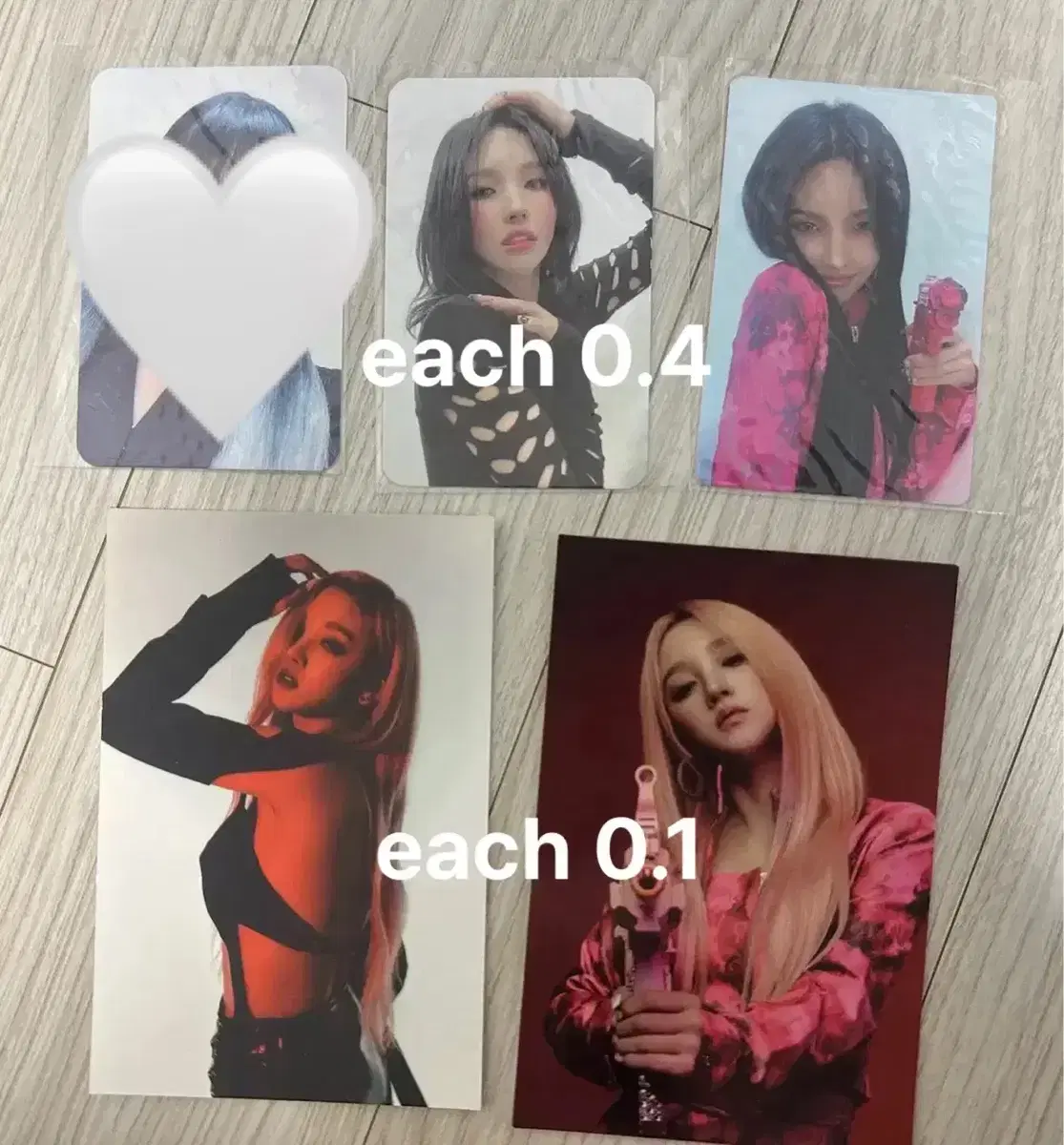 Girls idle Tomboys photocard & postcard sell