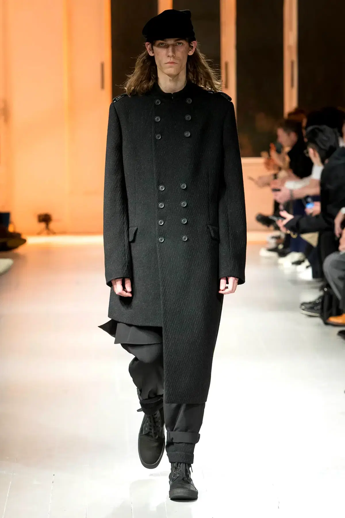 [2] Yohji Yamamoto Pour Homme 20AW epaulette tweed coat