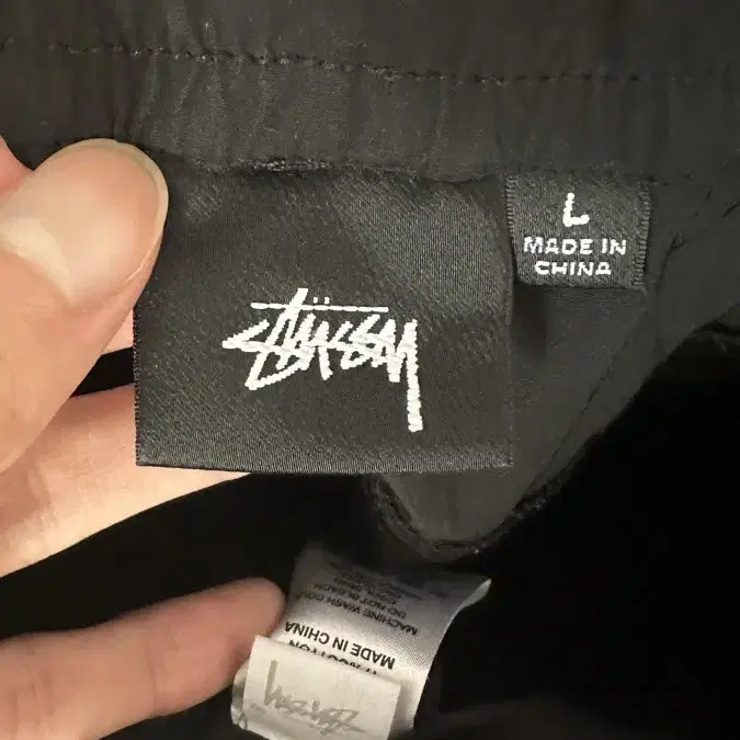 스투시 나이코 컨버터블 팬츠 블랙 L stussy