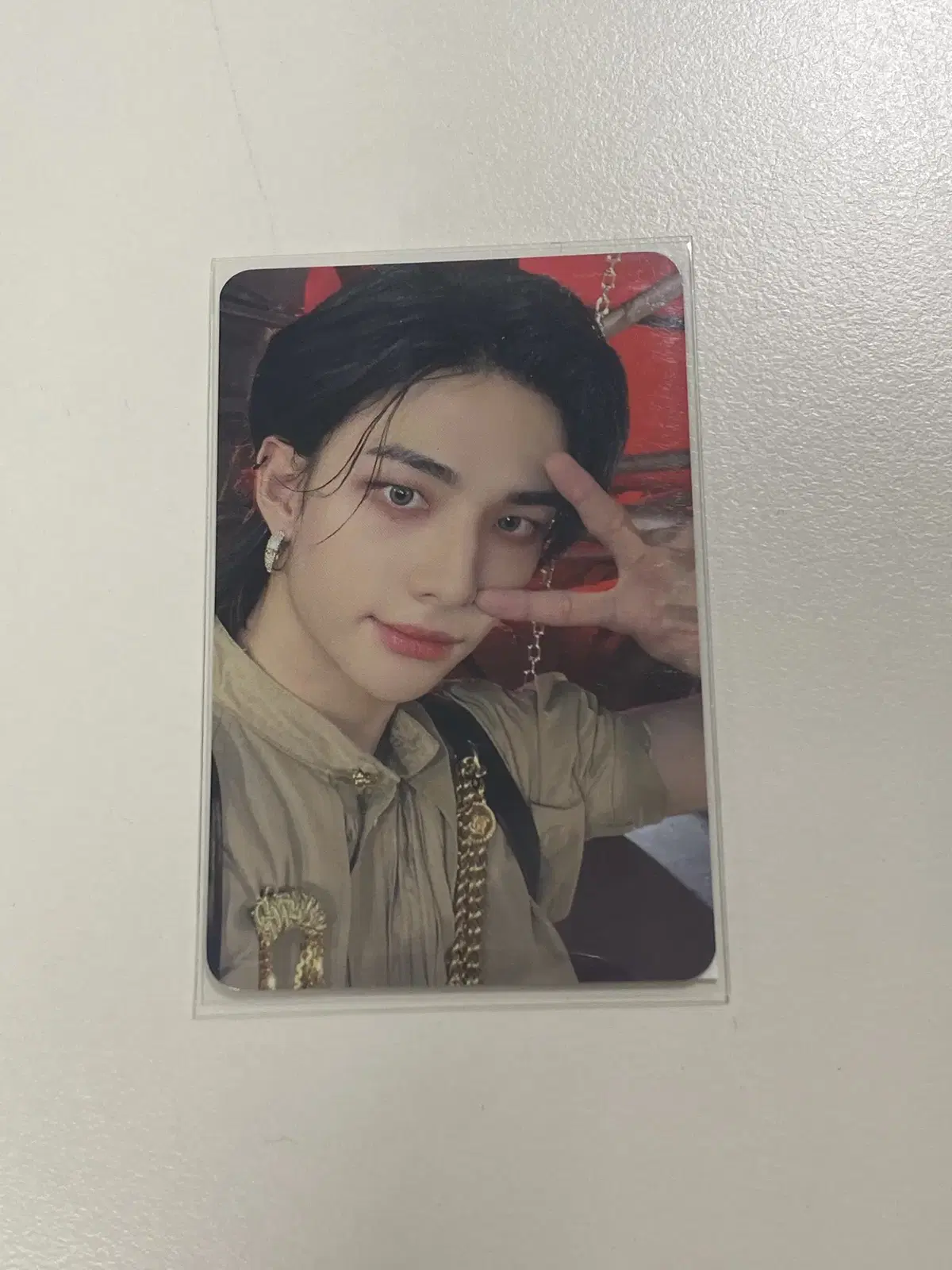 Rockstar musicplant hyunjin skz unreleased photocard