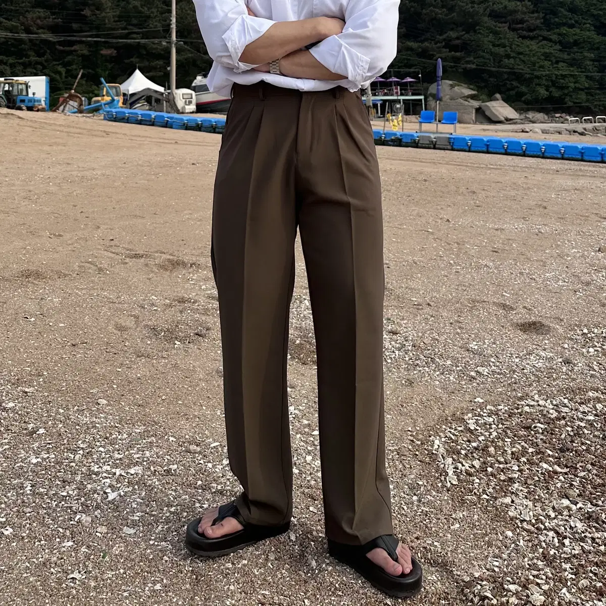 Men's Wide Backbanded Slacks