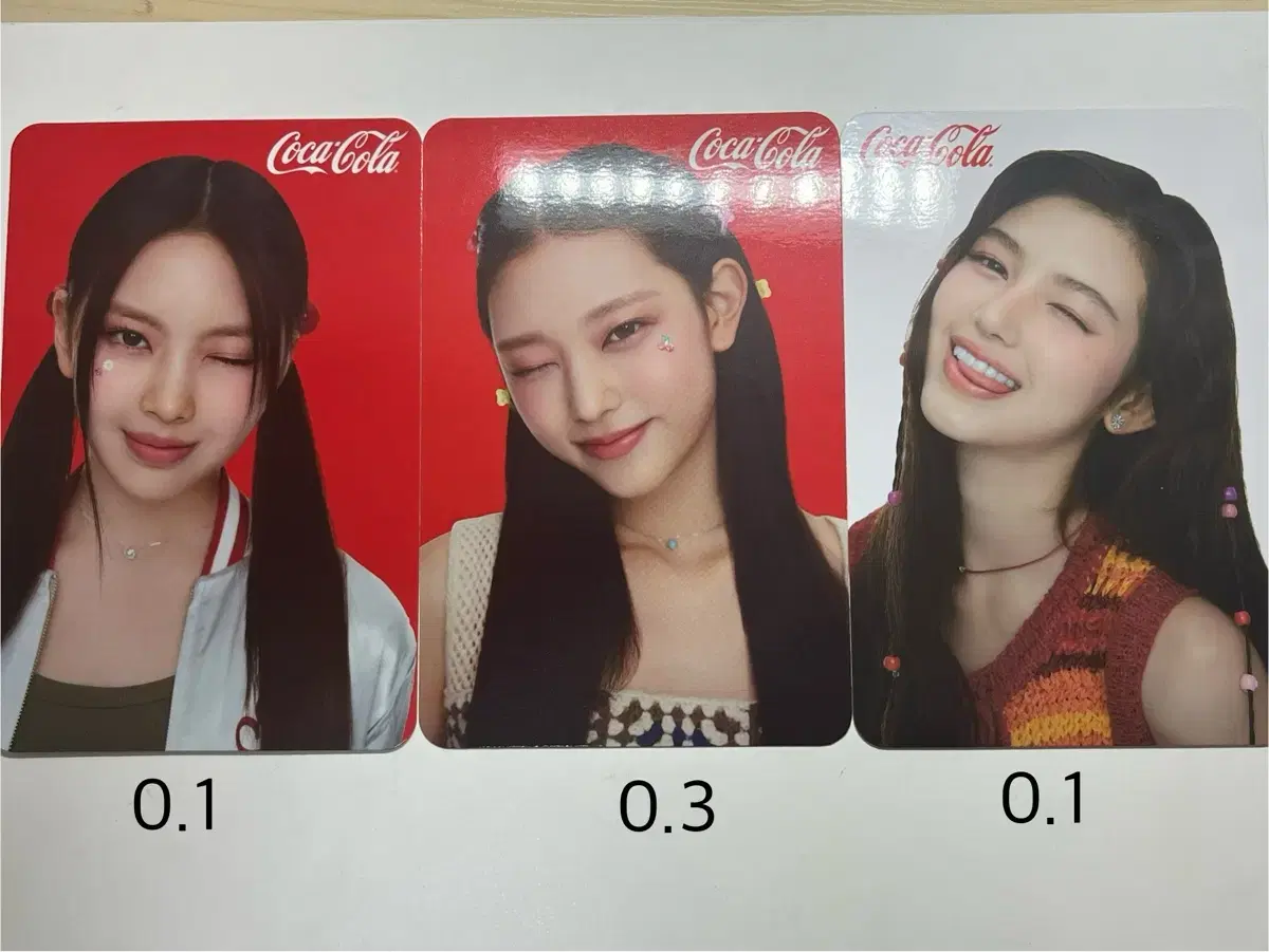 New Jeans Coca Cola postcard sell photocard hanni minji danielle hyein wts