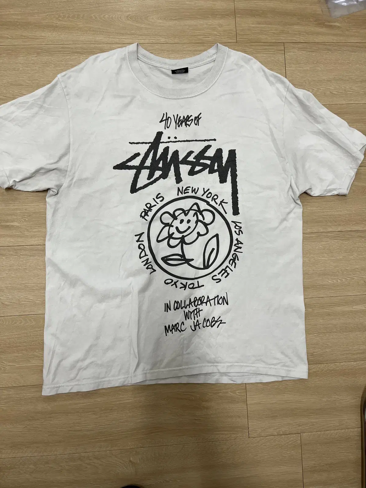 [L]Stussy x mark Jacobs 40 worldtour T-shirt