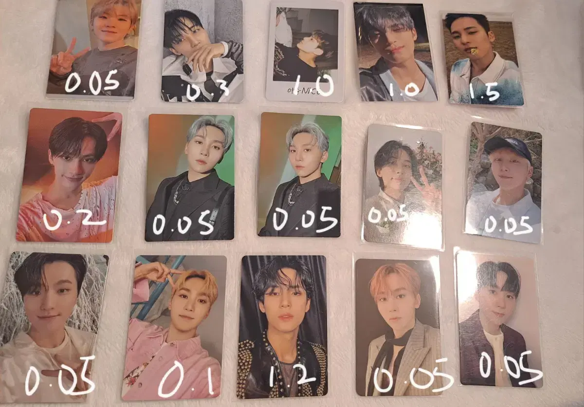 Seventeen photocards are transferred