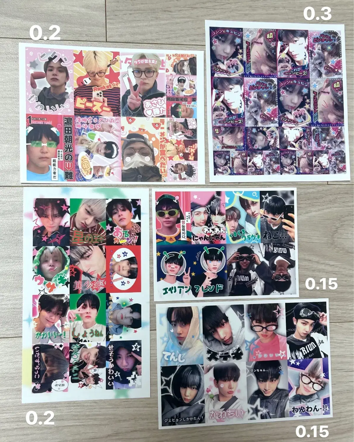 Namdol treasure zb1 boynextdoor purikura stickers