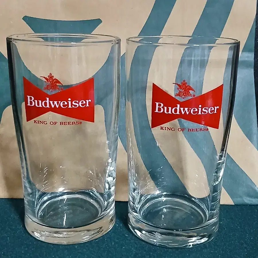 레트로 컵 7oz [ 버드와이저 ] 맥주잔 Budweiser 2p