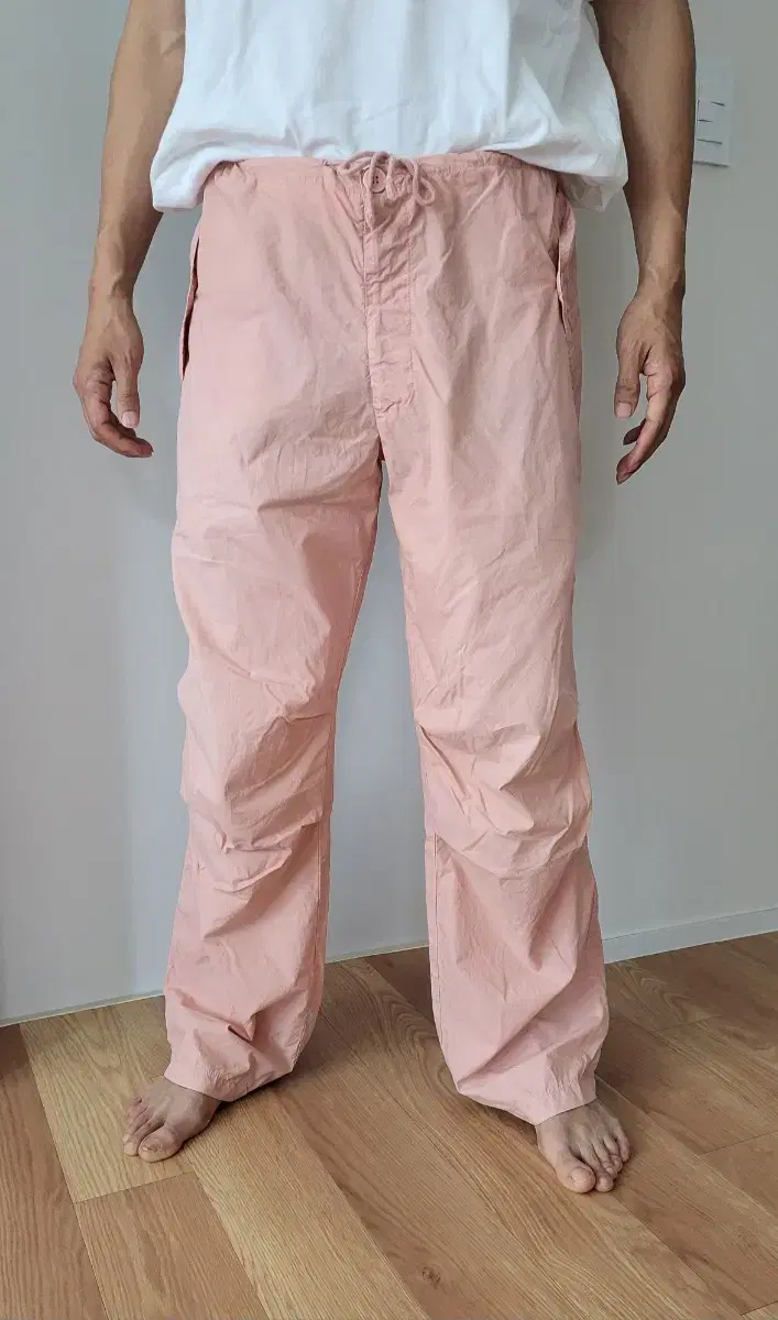 '00s ITALY Paroche Parachute Cotton Trousers M