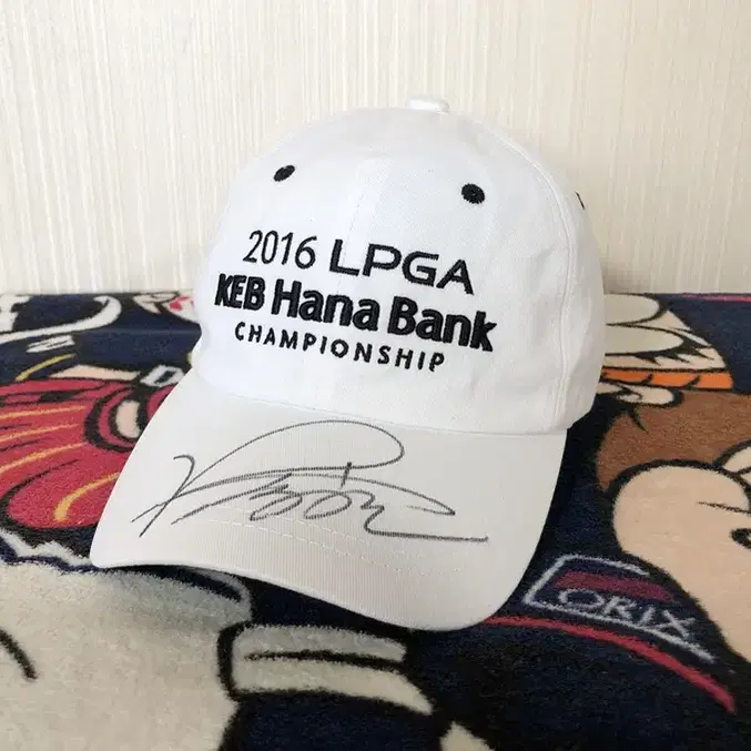 2016 LPGA KEB 하나뱅크 챔피언십 골프모자/김승현프로 싸인모자