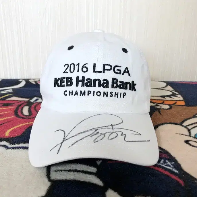 2016 LPGA KEB 하나뱅크 챔피언십 골프모자/김승현프로 싸인모자