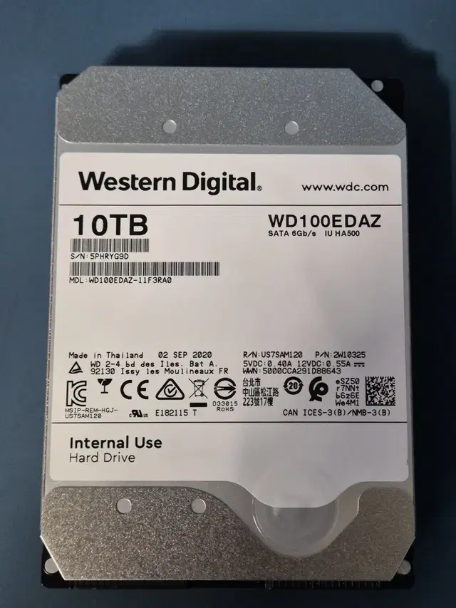 WD 10TB 10테라 HDD SATA WD100EDAZ