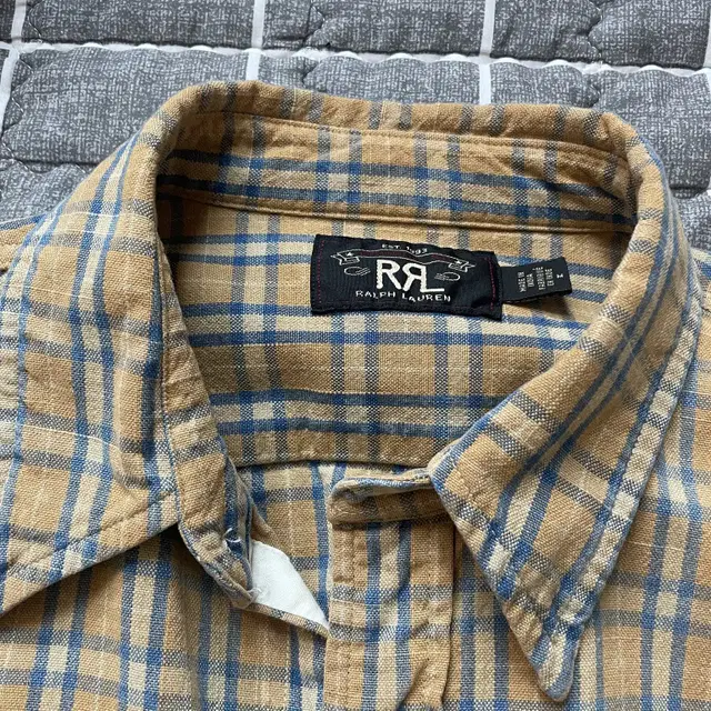 Rrl plaid woven work shirt