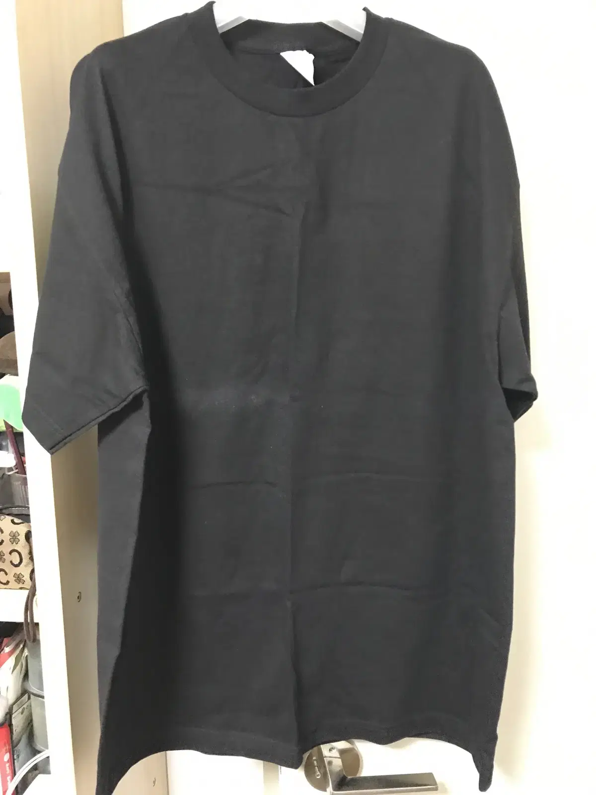 Triple A Short Sleeve Plain Tee Inner 1301 Black