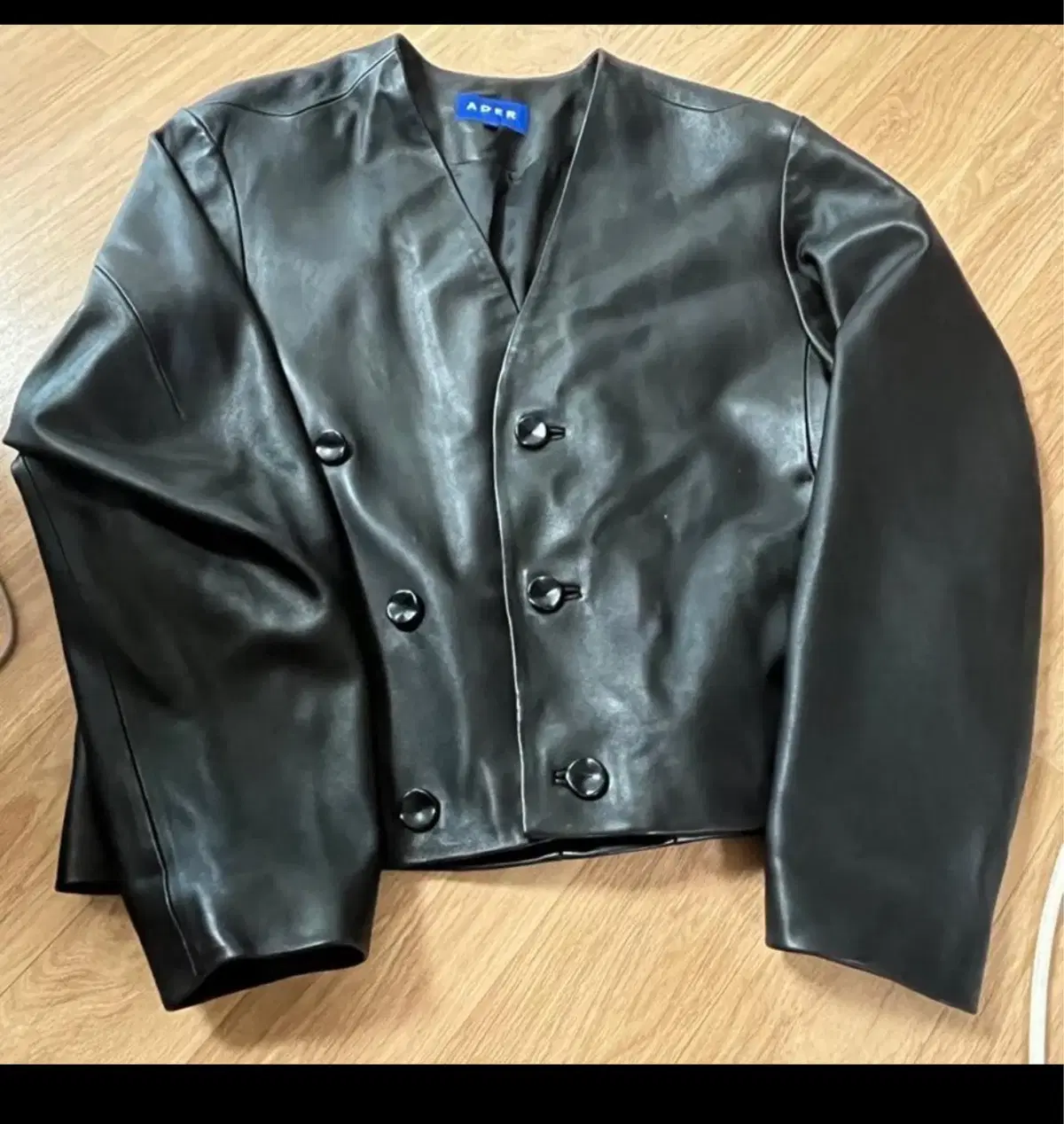 (A2)Error Lean Leather (leather) jacket