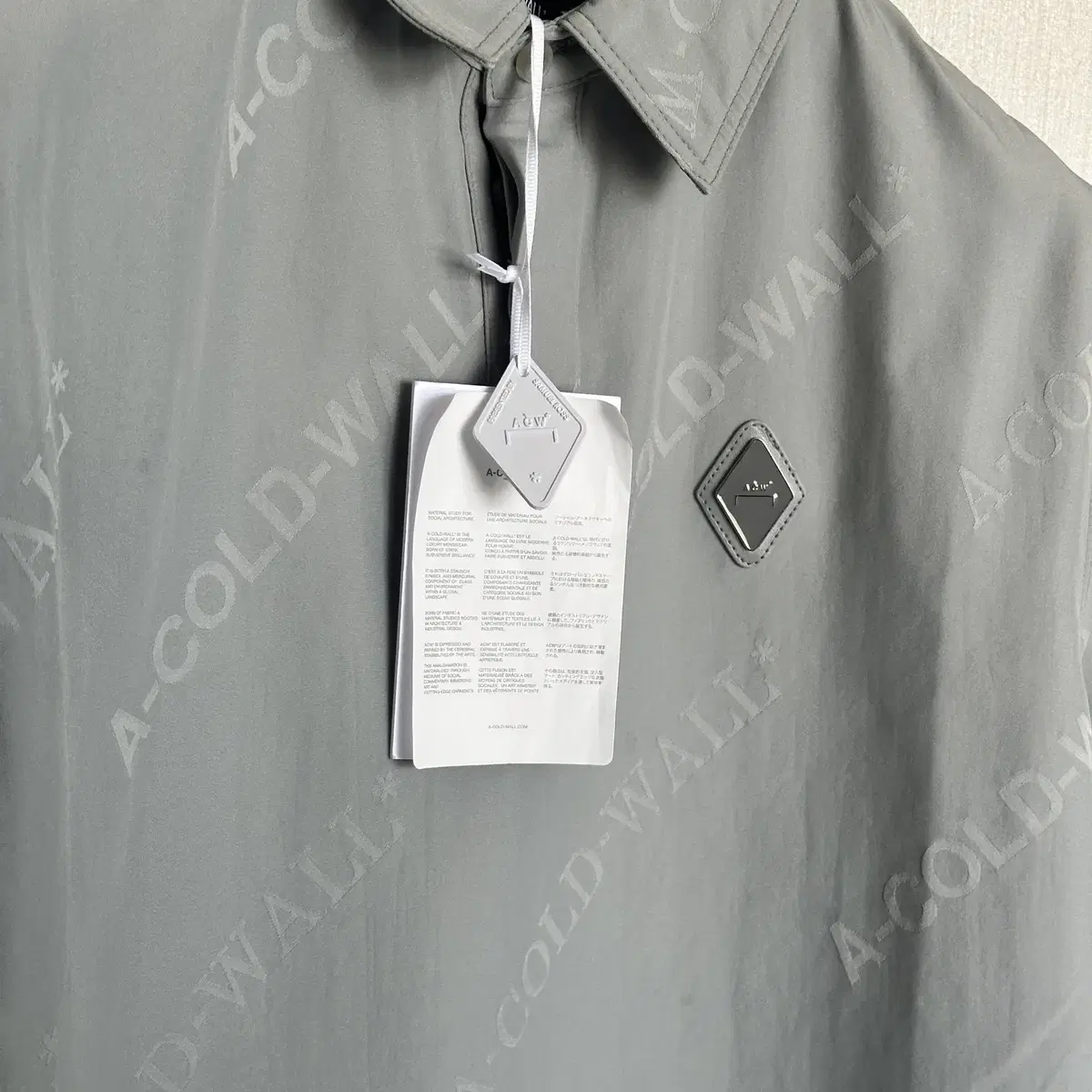 어콜드월 MONOGRAM POLO - LIGHT GREY (새상품)