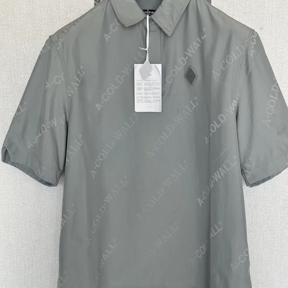 어콜드월 MONOGRAM POLO - LIGHT GREY (새상품)