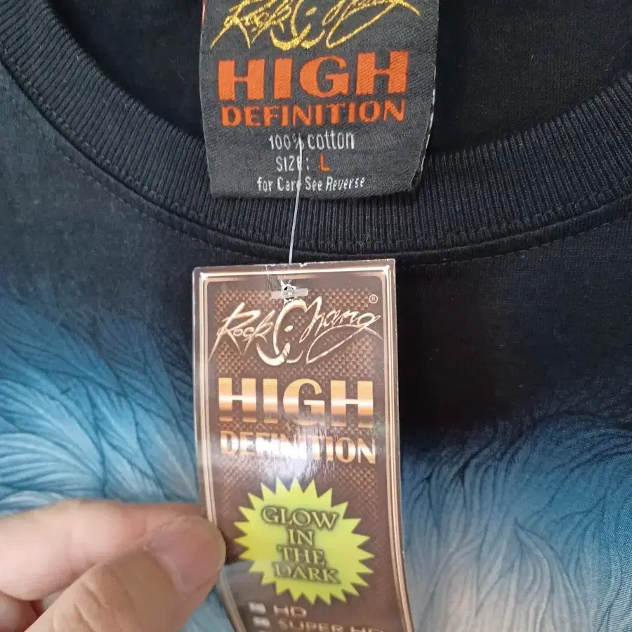 high defintion 이글 프린팅 반팔 L