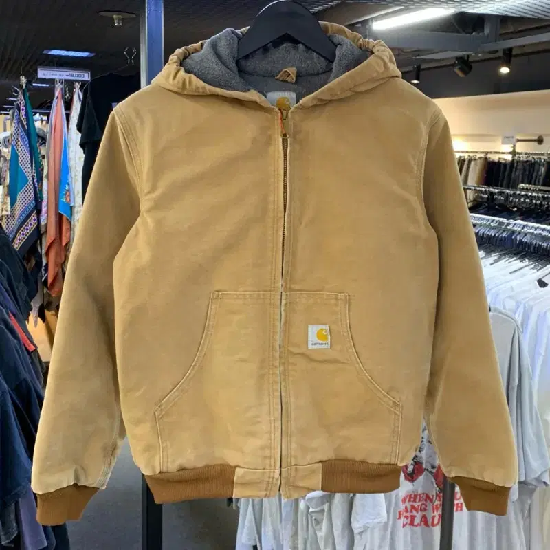 CARHARTT  YYJ158 BRN 키즈 덕 액티브 집업WO M