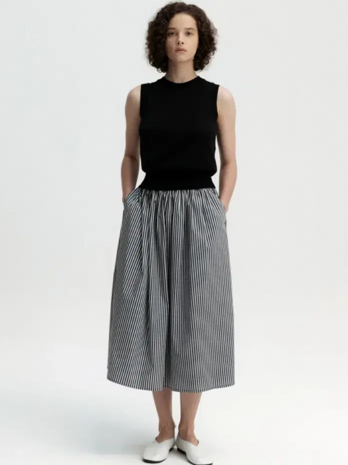 문달 hygge banding skirt