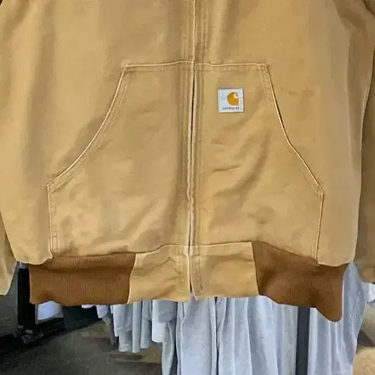 CARHARTT  J131 BRN 200812제조 덕 액티브  집업 L