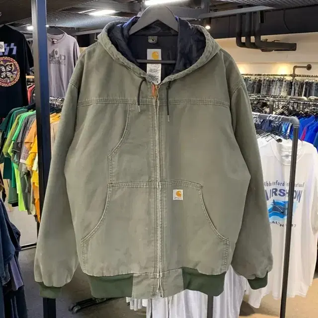 CARHARTT  J318 MOS 20110제조 덕 액티브  집업 XL