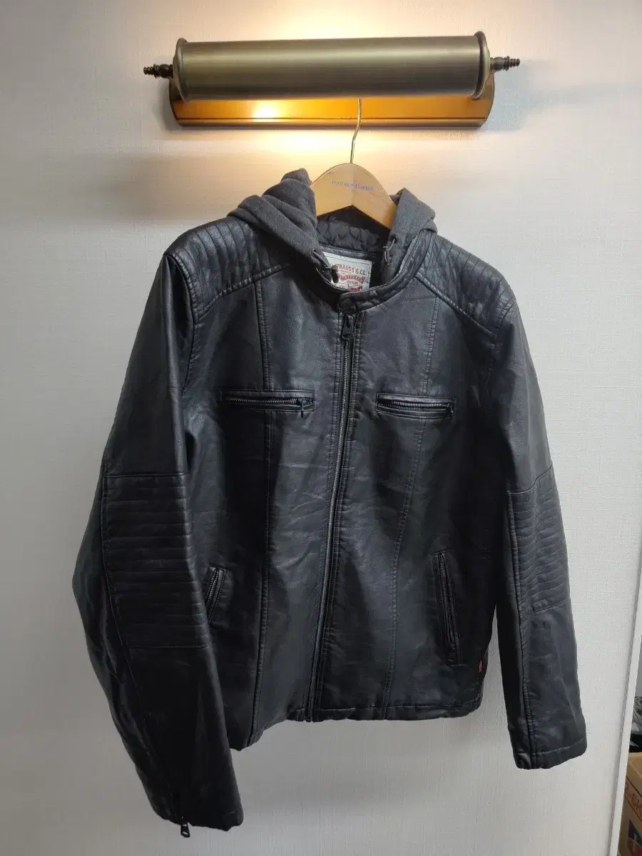 105) Levi's Faux Leather Moto Jacket