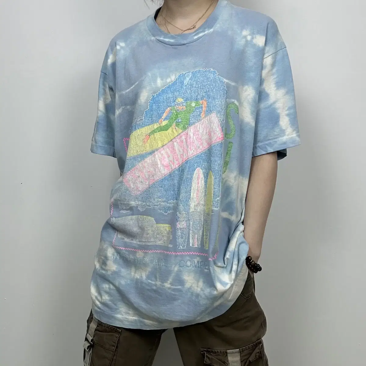 1980s USA Oasis surf single-stitched vahn short sleeve tee