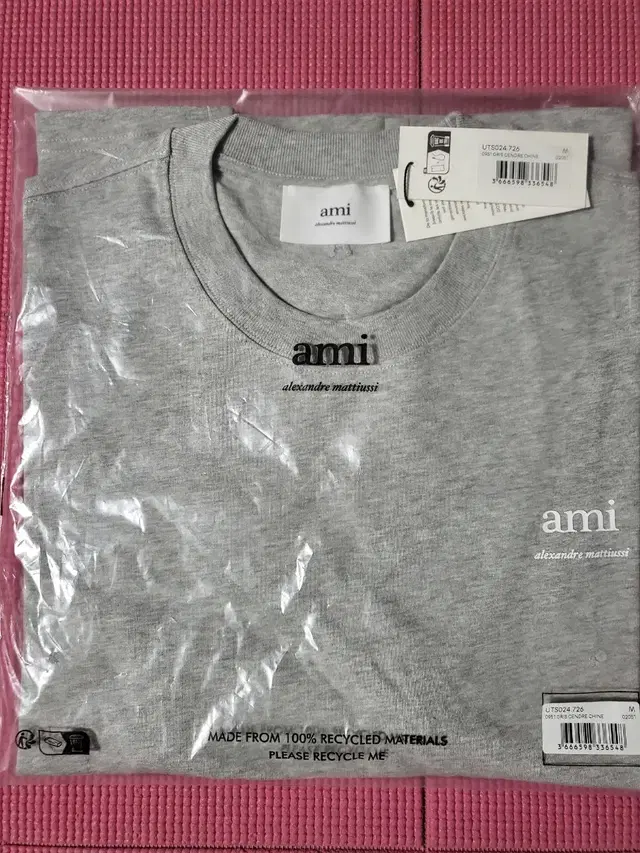 24SS 아미 AMI 로고 프린트 반팔 티셔츠  m