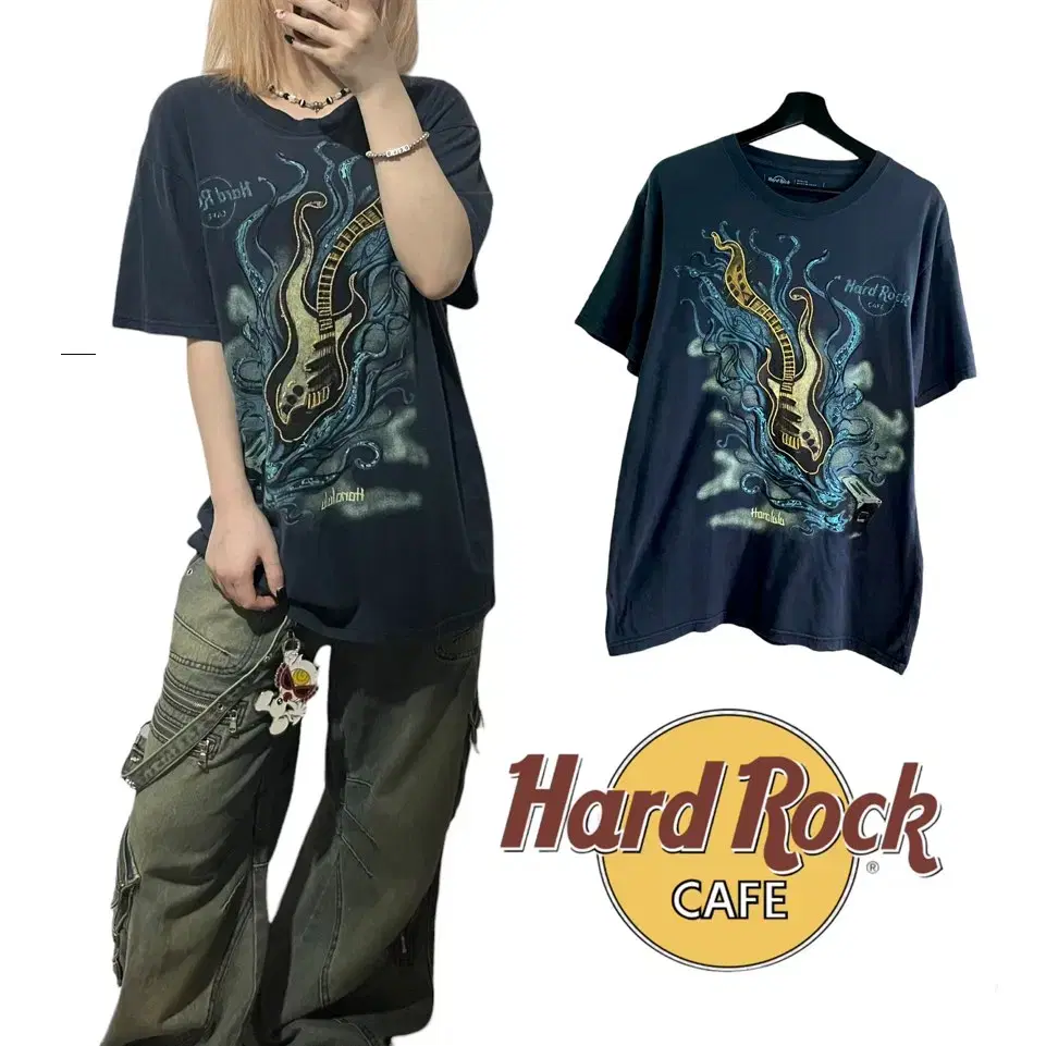 Hard Rock Cafe Embroidered Punk Vahn Short Sleeve Tee