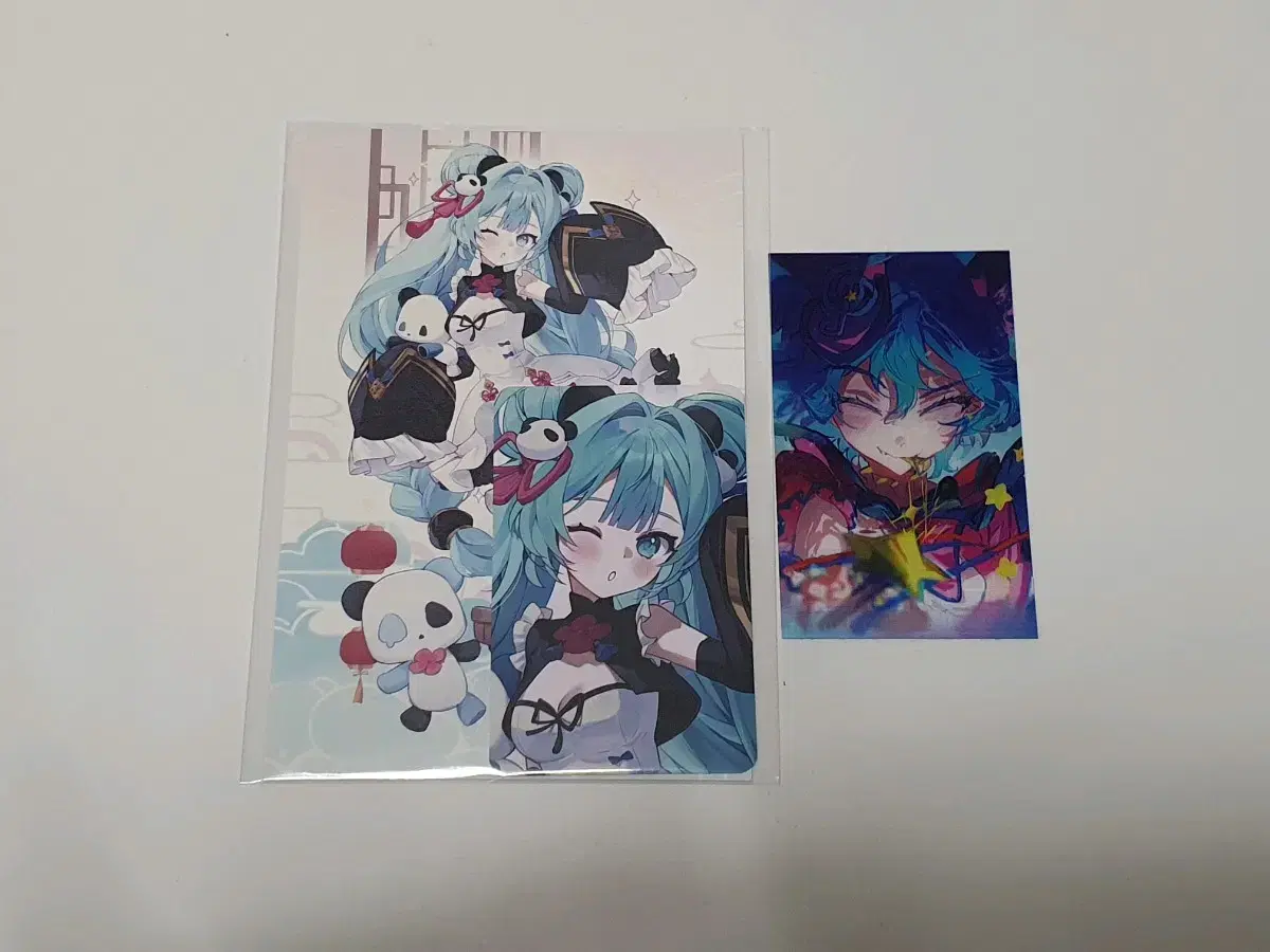 Pseudo-Vocaloid Hatsune Miku unofficial goods Ilshanim photocard postcard Lenticular