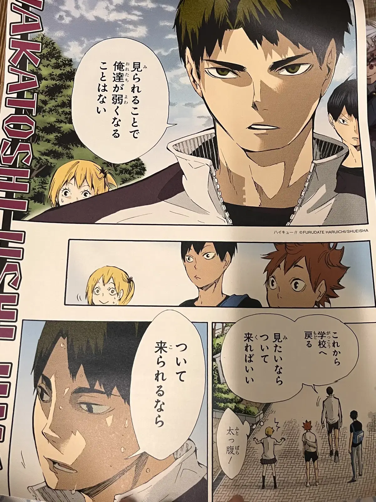 Haikyuu Ushijima Official Original Art poster Goods