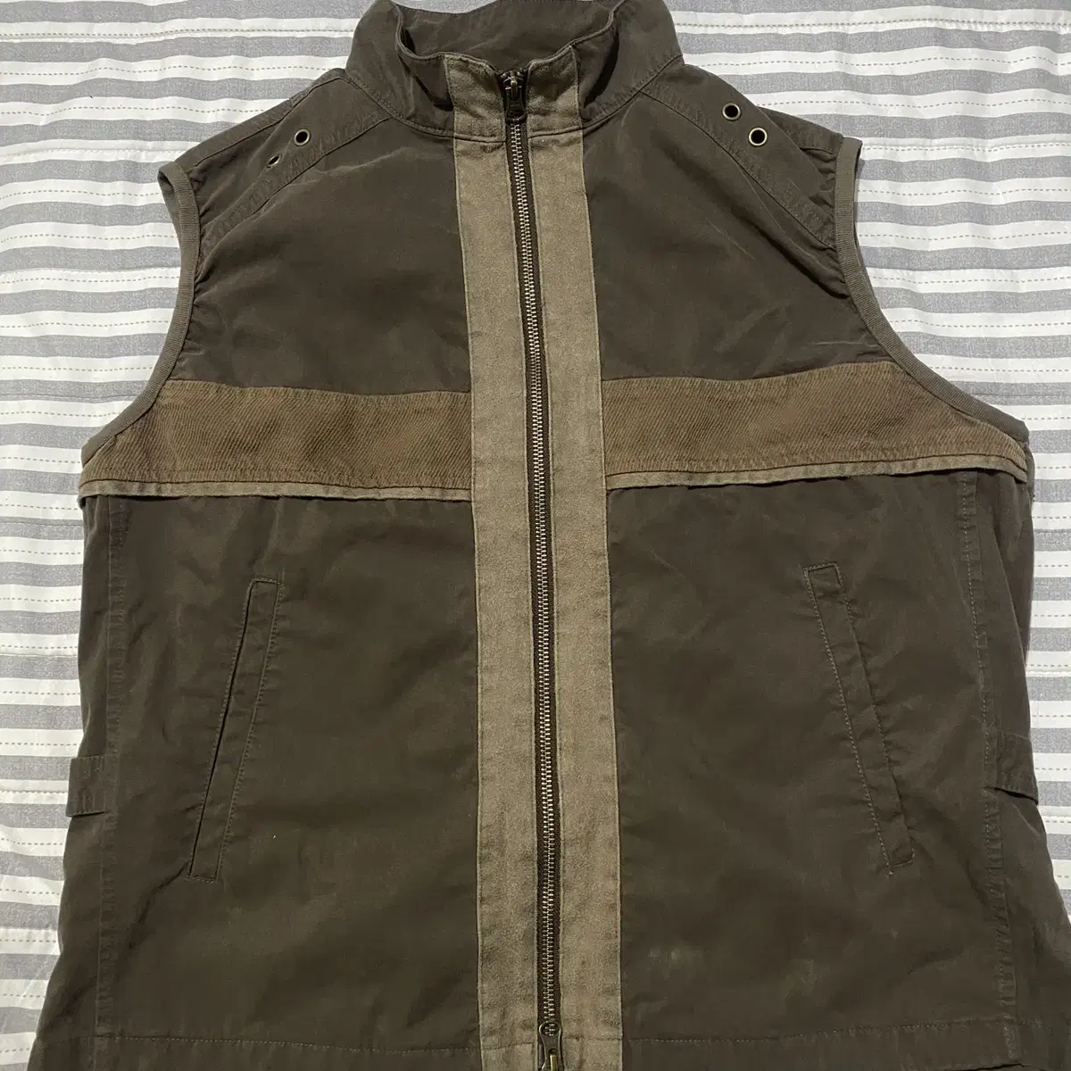 TCM vintage western vest (브라운)