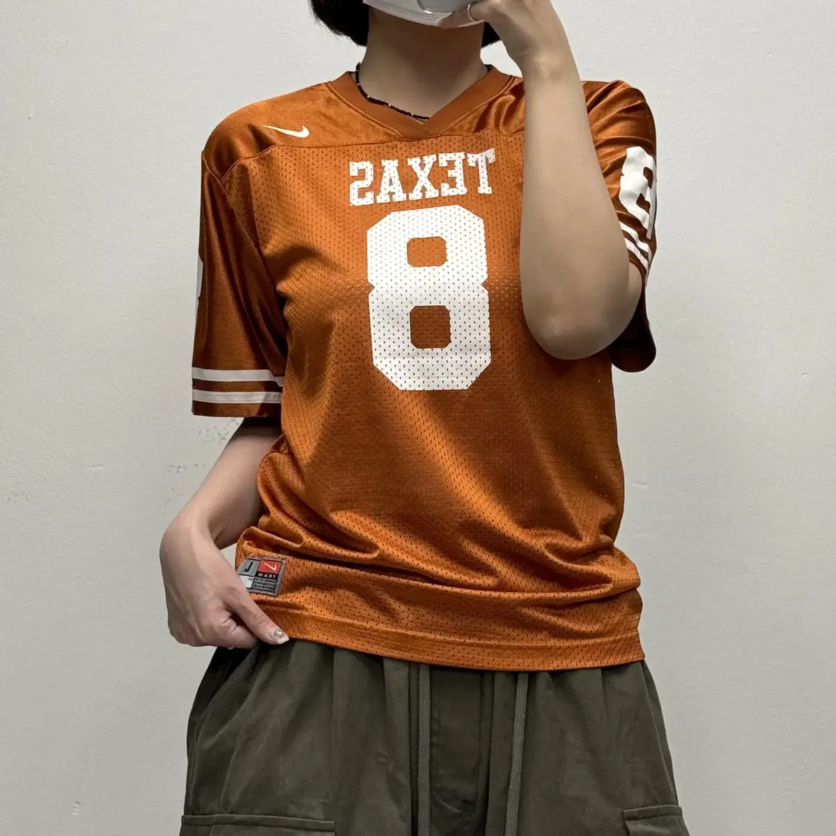 Nike Texas Authentic Jersey Short Sleeve L (16/18) [060304].