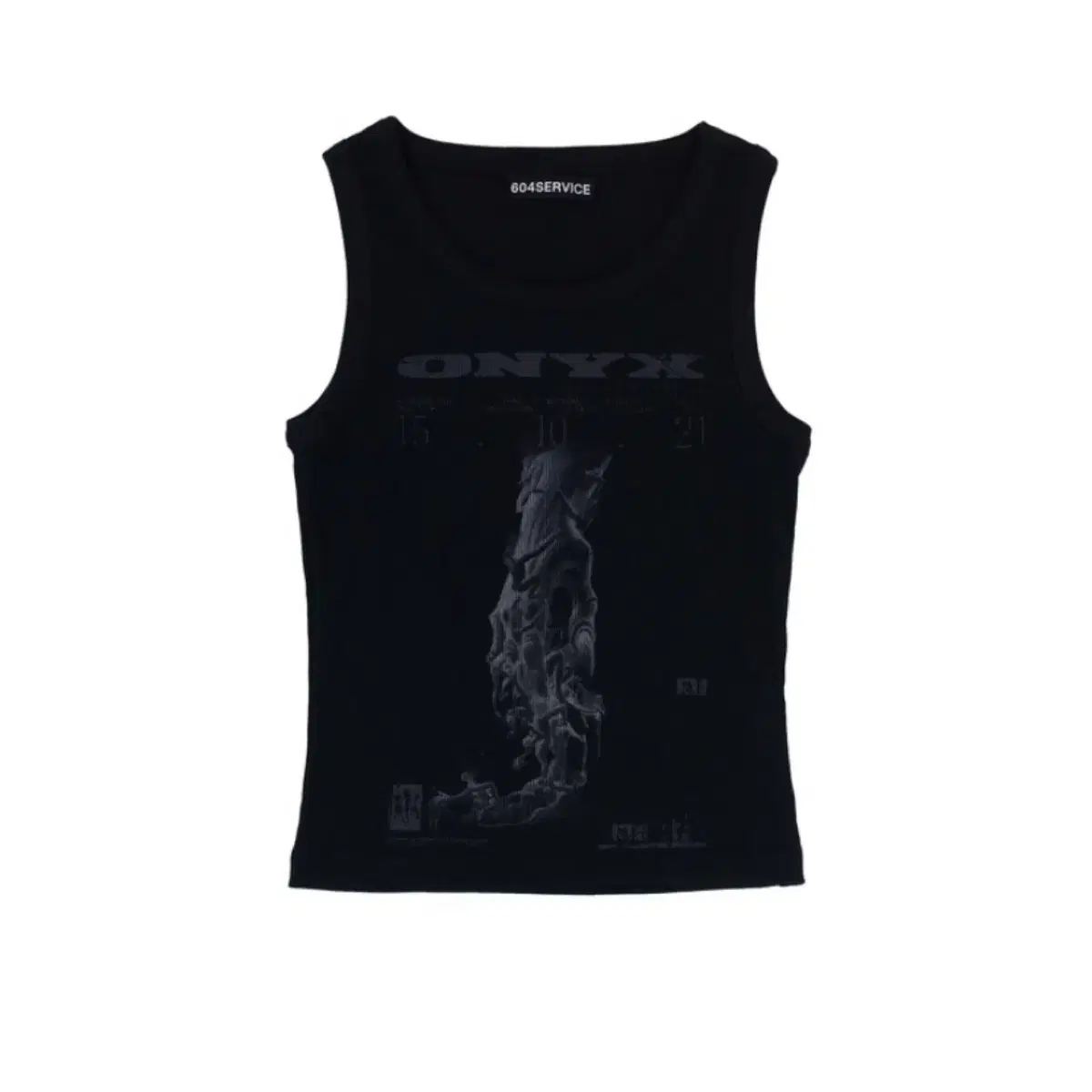 604service 604서비스 ONYX SLEEVELESS TOP