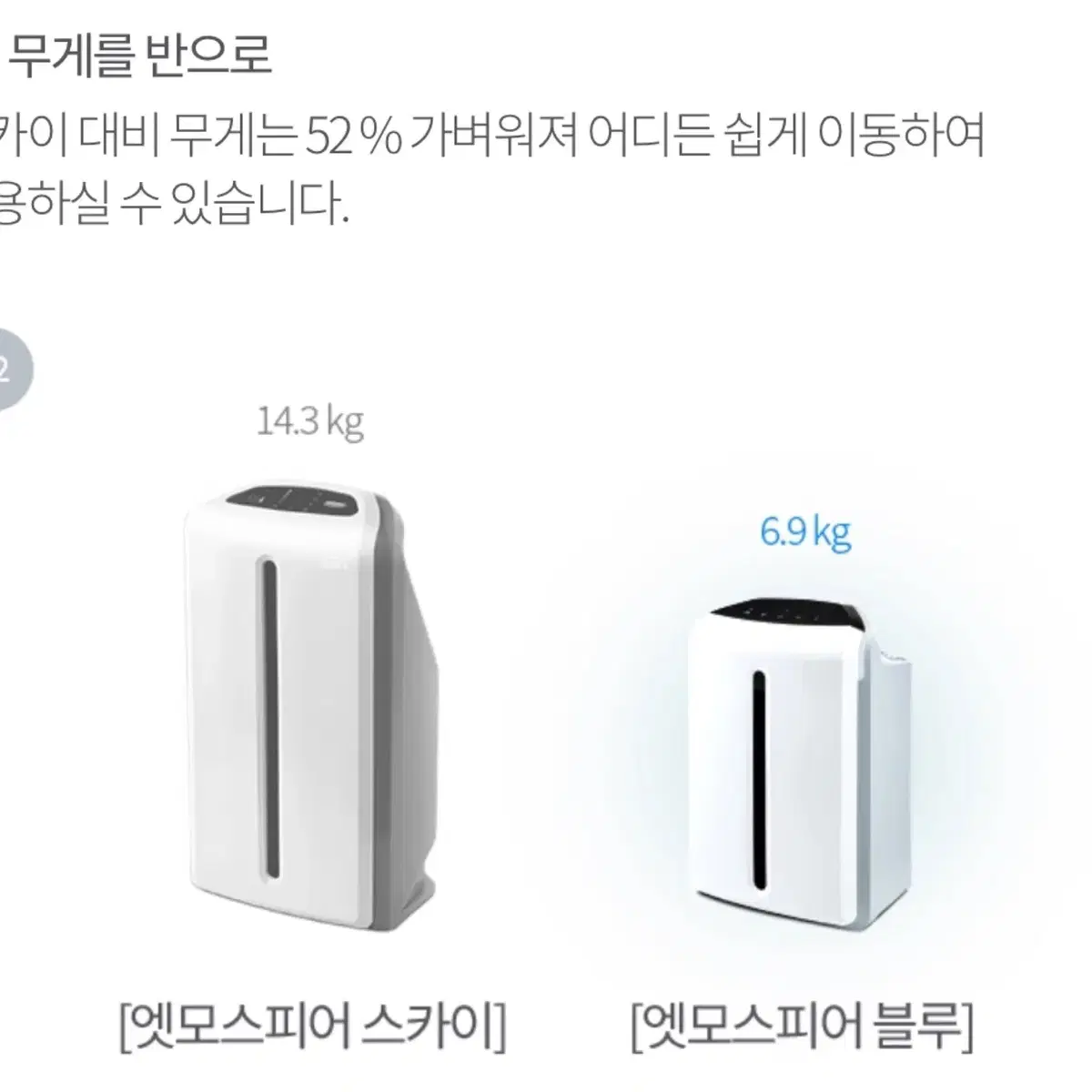 암웨이 엣모스피어 블루 청정기