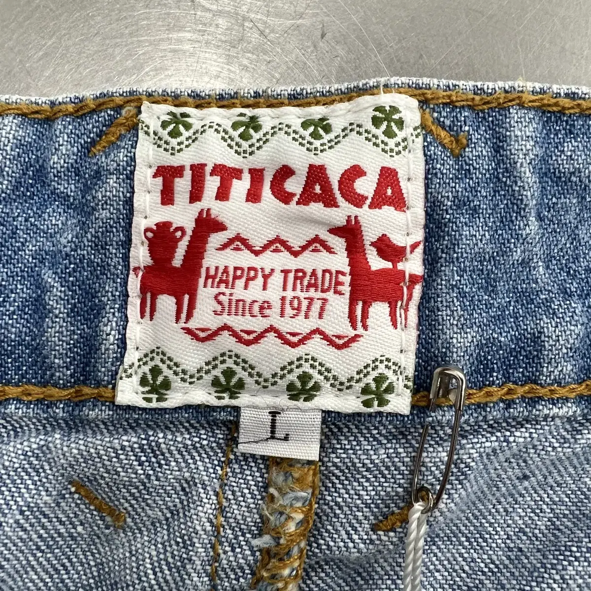 TITICACA 데님 롱 스커트